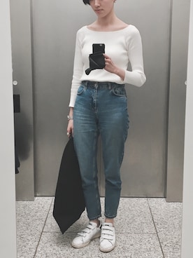 「Mila Owen（ミラオーウェン）のアイテム（PC・スマホグッズ/家電）」を使った、Ayaさん（レディース・173cm）の冬コーディネート