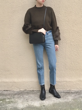 Ayaさん（レディース・173cm）の冬コーディネート