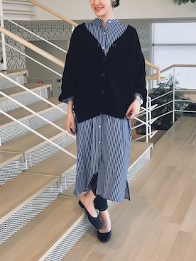 「Two Faces（トゥーフェイシーズ）のアイテム（ワンピース/ドレス）」を使った、Ayaさん（レディース・173cm）の春コーディネート