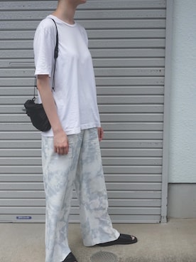 「PADRONE（パドローネ）のアイテム」を使った、Ayaさん（レディース・173cm）の夏コーディネート