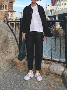 「UNIQLO U」｜Ayaさん（レディース・173cm）の春コーディネート