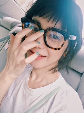 「CRY.（クライ）のアイテム（トップス）」を使った、IZUMI さん（レディース・163cm）の夏コーディネート