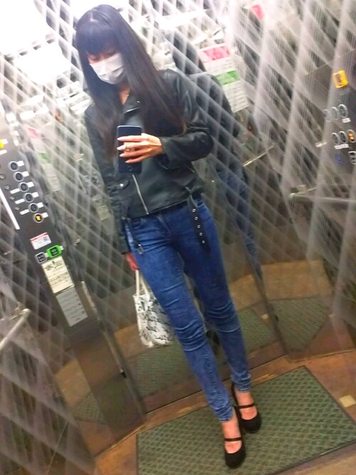 Nuts Zaraのライダースジャケットを使ったコーディネート Wear