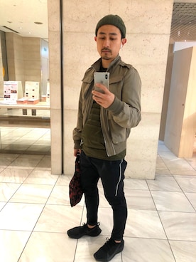 「NIKE SPORTSWEAR（ナイキスポーツウェアー）のアイテム（その他パンツ）」を使った、kuniさん（メンズ・166cm）の春コーディネート