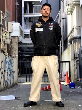 Junichiさん（メンズ・180cm）の冬コーディネート