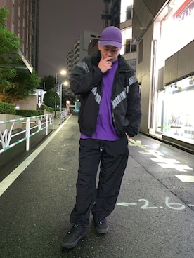 「AVIREX（アヴィレックス）のアイテム（ブルゾン）」を使った、Junichiさん（メンズ・180cm）の秋コーディネート
