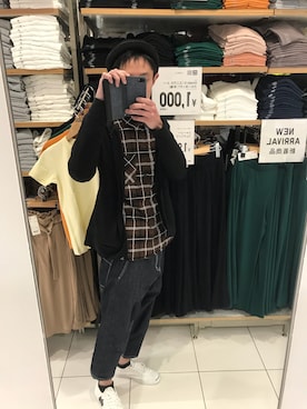 「にゃー（ニャー）のアイテム」を使った、おだちゃんさん（メンズ・177cm）の春コーディネート