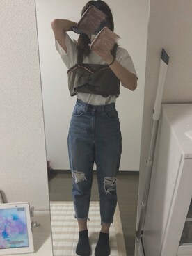 「チチカカ」｜「アイテム（ソックス/靴下）」を使った、ぱいんさん（レディース・162cm）の夏コーディネート