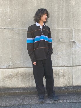 「NOAH（ノア）のアイテム（トップス）」を使った、KENTOさん（メンズ・180cm）の春コーディネート
