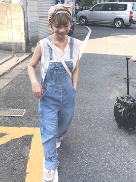 「カオリノモリ」｜「アイテム（ビーチサンダル）」を使った、ｊｕｎｎａｎ🐈さん（レディース・146cm）の夏コーディネート