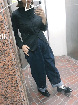 「シンプルおしゃれが好き」｜ｊｕｎｎａｎ🐈さん（レディース・146cm）の秋コーディネート