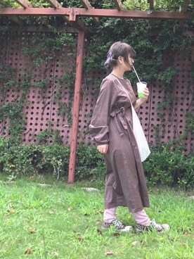 「秋のブラウンスタイル」｜「アイテム（ワンピース/ドレス）」を使った、ｊｕｎｎａｎ🐈さん（レディース・146cm）の秋コーディネート