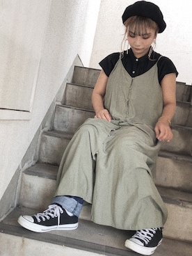 「ピスタチオ」｜「アイテム（ハンチング/ベレー帽）」を使った、ｊｕｎｎａｎ🐈さん（レディース・146cm）の秋コーディネート