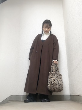 「SVEC（シュベック）のカンフーシューズ kung fu Shoes / ストラップパンプス（バレエシューズ）」を使った、ｊｕｎｎａｎ🐈さん（レディース・146cm）の冬コーディネート