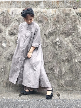 「SVEC（シュベック）のカンフーシューズ kung fu Shoes / ストラップパンプス（バレエシューズ）」を使った、ｊｕｎｎａｎ🐈さん（レディース・147cm）の秋コーディネート