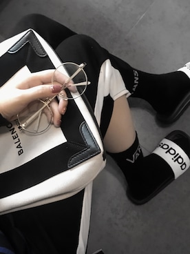 「A land（エーランド）のアイテム（パンツ）」を使った、Yanki Auさん（レディース・174cm）の冬コーディネート