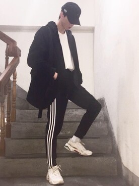 「PUMA thunder spectra」｜ionism_Shiroさん（メンズ・178cm）の春コーディネート