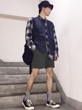 「KANGOL」｜「アイテム（その他アウター）」を使った、ionism_Shiroさん（メンズ・178cm）の春コーディネート