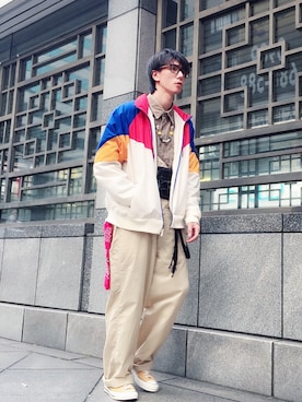 「oversize」｜「アイテム（ブルゾン）」を使った、ionism_Shiroさん（メンズ・178cm）の秋コーディネート