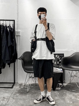 「EXCELSIOR（エクセルシオール）のアイテム」を使った、ionism_Shiroさん（メンズ・178cm）の夏コーディネート