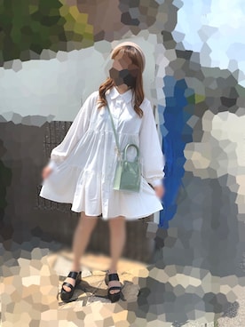 「GORGE（ゴージ）のアイテム（ワンピース/ドレス）」を使った、しろくまさん（レディース・161cm）の春コーディネート
