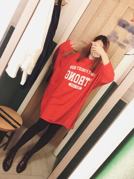 「PULL&BEAR（プルアンドベア）のアイテム（パーカー）」を使った、Topazさん（レディース・170cm）の秋コーディネート