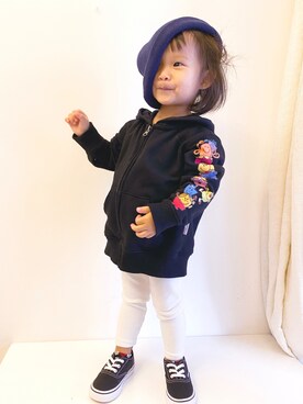 「salad（サラダ）のアイテム」を使った、Shennie★Jaydenさん（キッズ・80cm）の冬コーディネート