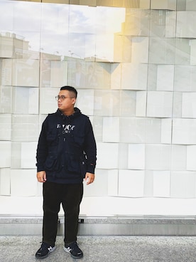 「SSUR（サー）のアイテム」を使った、翰さん（メンズ・165cm）の秋コーディネート