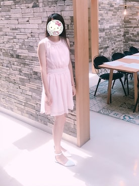 「アイテム（ドレス、ピンク系）」を使った、TAIWAN！さん（レディース・160cm）の春コーディネート