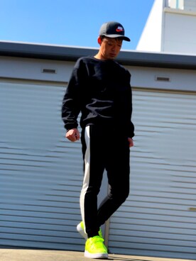 「jiggys shop（ジギーズショップ）のアイテム（パンツ）」を使った、SophianSさん（メンズ・168cm・30代）の冬コーディネート