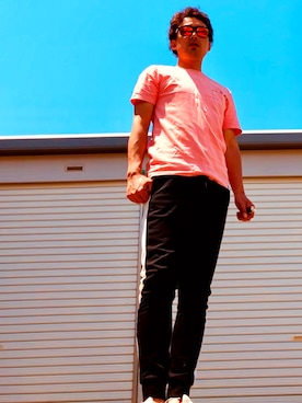 「jiggys shop（ジギーズショップ）のアイテム（パンツ）」を使った、SophianSさん（メンズ・168cm・30代）の春コーディネート