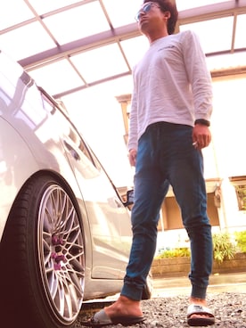 「jiggys shop（ジギーズショップ）のアイテム（パンツ）」を使った、SophianSさん（メンズ・168cm・30代）の夏コーディネート