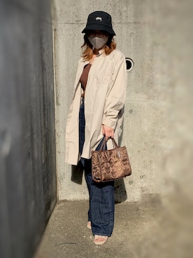 「OZOC（オゾック）のアイテム（タンクトップ）」を使った、☺︎sara☺︎さん（レディース・149cm）の夏コーディネート