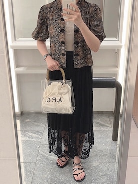 「TEVAサンダル」｜Mさん（レディース・163cm）の夏コーディネート
