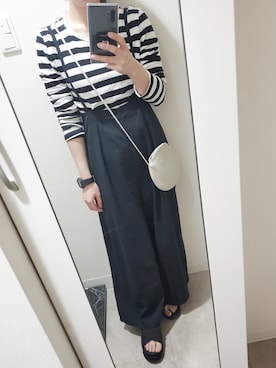 「YEVS（イーブス）のアイテム（オールインワン・サロペット）」を使った、928imayaさん（レディース・154cm）の春コーディネート