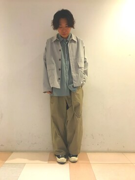 「スタッフコーデ」｜「アイテム（財布/小物）」を使った、Daikiさん（メンズ・170cm）の春コーディネート