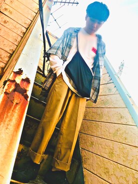 「Pressure（プレッシャー）のアイテム」を使った、Daikiさん（メンズ・170cm）の夏コーディネート