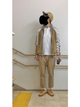 「ADAM ET ROPE'（アダムエロペ）のアイテム（MA-1）」を使った、HFさん（メンズ・177cm）の春コーディネート