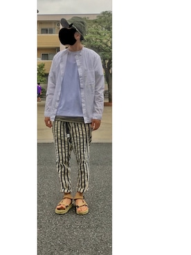 「HUNTISM（ハンティズム）のアイテム」を使った、HFさん（メンズ・177cm）の夏コーディネート