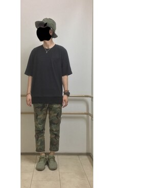 「HUNTISM（ハンティズム）のアイテム」を使った、HFさん（メンズ・177cm）の秋コーディネート