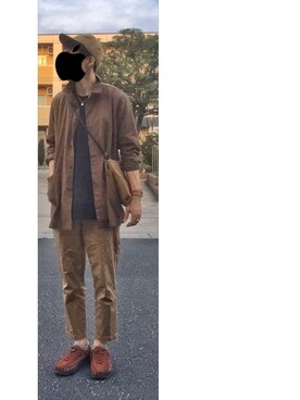 「HUNTISM（ハンティズム）のアイテム」を使った、HFさん（メンズ・177cm）の秋コーディネート