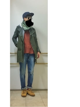 「AlexanderLeeChang（アレキサンダーリーチャン）のアイテム（その他アウター）」を使った、HFさん（メンズ・177cm）の秋コーディネート
