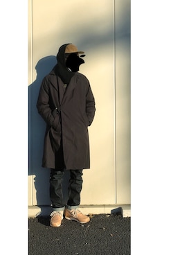 「SEVENDAYS=SUNDAY（セブンデイズサンデイ）のアイテム（キャップ）」を使った、HFさん（メンズ・177cm）の冬コーディネート