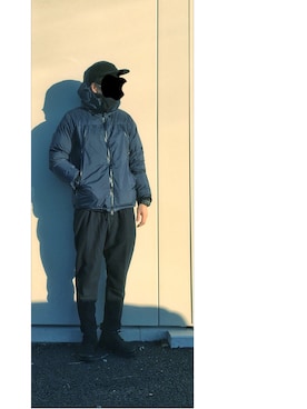 「SEVENDAYS=SUNDAY（セブンデイズサンデイ）のアイテム（キャップ）」を使った、HFさん（メンズ・177cm）の冬コーディネート