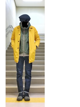 「COMESANDGOES」｜「アイテム（ジャケット/アウター）」を使った、HFさん（メンズ・177cm）の冬コーディネート