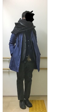 「マックコート」｜HFさん（メンズ・177cm）の冬コーディネート