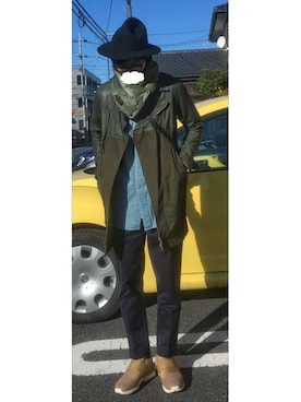 「AlexanderLeeChang（アレキサンダーリーチャン）のアイテム（その他アウター）」を使った、HFさん（メンズ・177cm）の冬コーディネート