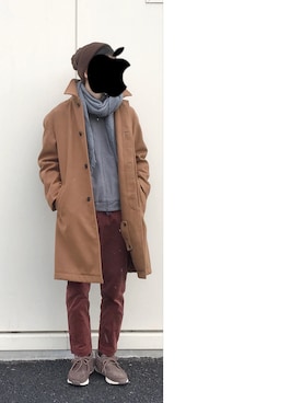 「ADAM ET ROPE'（アダムエロペ）のアイテム（MA-1）」を使った、HFさん（メンズ・177cm）の冬コーディネート