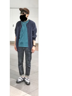 「SWAGGER（スワッガー）のアイテム（スニーカー）」を使った、HFさん（メンズ・177cm）の春コーディネート