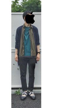 「SWAGGER（スワッガー）のアイテム（スニーカー）」を使った、HFさん（メンズ・177cm）の夏コーディネート